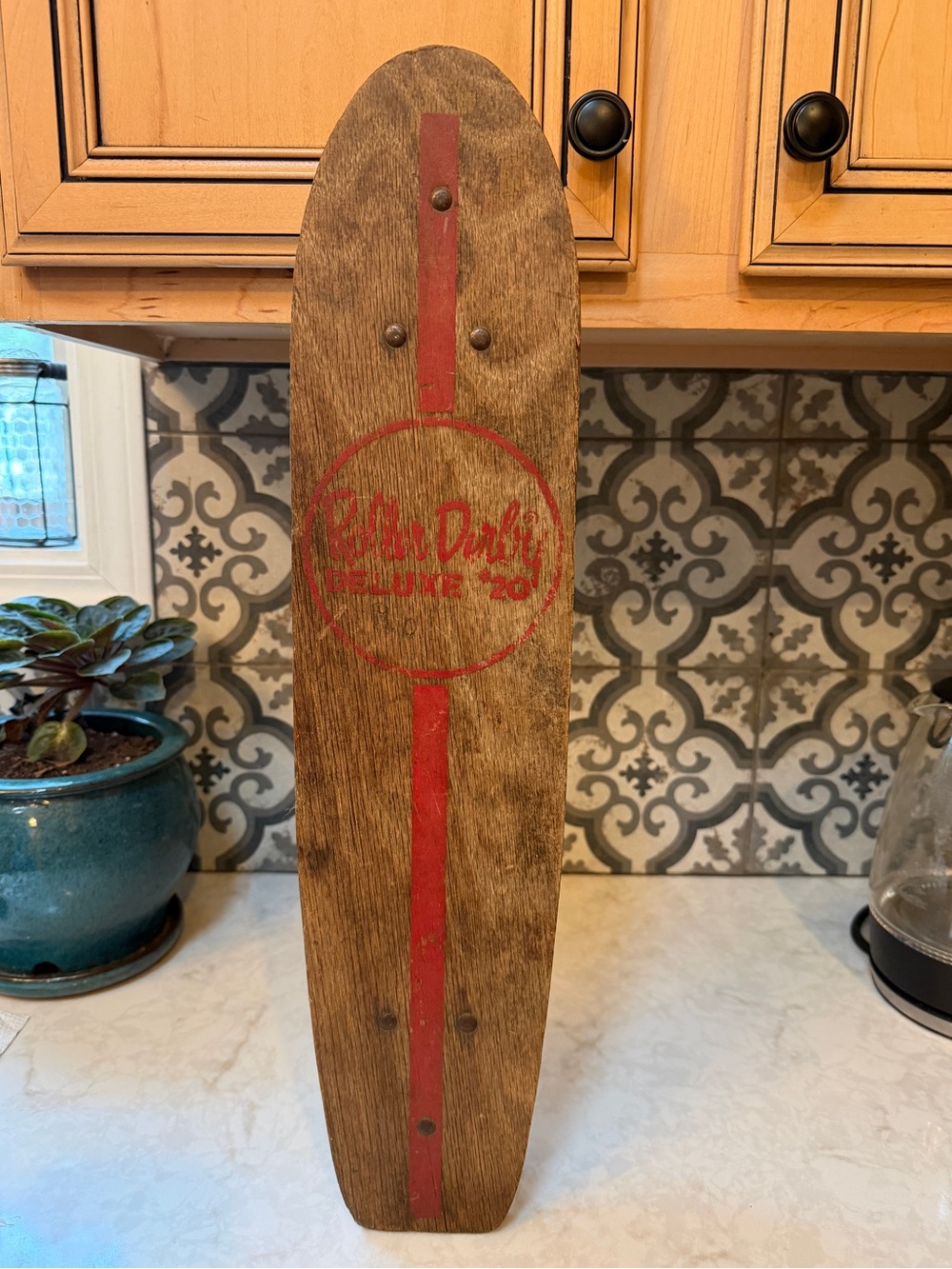 RARE 1960s Vintage Roller Derby #20 Skateboard w/original wheels/hardware!